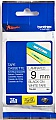 Brother 9mm Laminated white, Print black