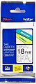  Brother 18mm Laminated clear, Print black