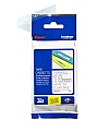  Brother 18mm Laminated clear, Print white